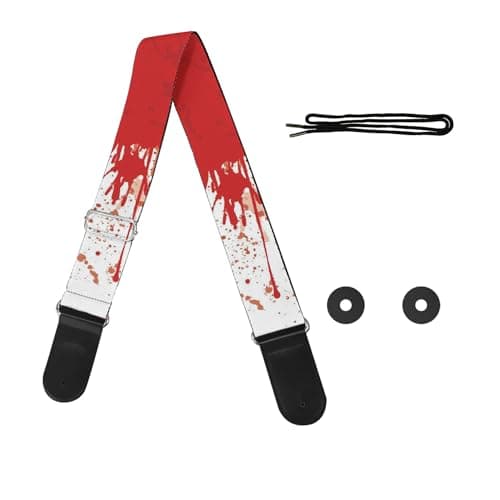 GLENLCWE Boston Terrier Print Guitar Strap for Acoustic & Electric Bass Guitars — American Flag