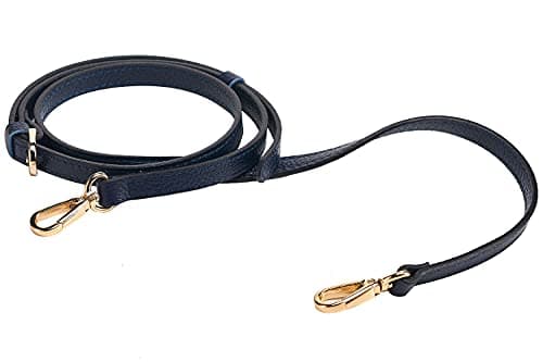 Full Grain Genuine Leather Strap for Crossbody Handbags - LIVE UP — Blue