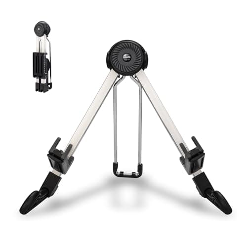 Portable Floor Guitar Stand for Electric and Acoustic Guitars, Bass, Banjo, and Cello