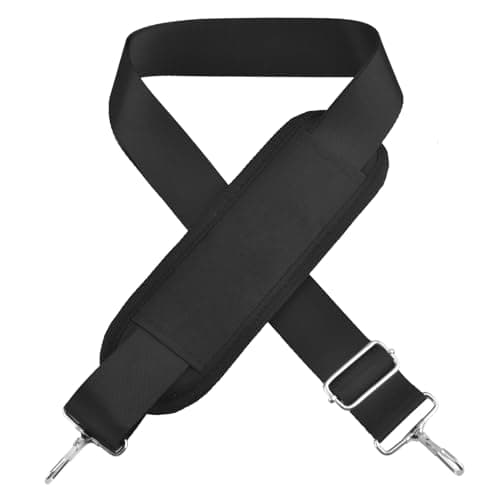 Adjustable Padded Metal Hook Strap for Triwonder Shoulder and Crossbody Bags — 01# Black with Padded