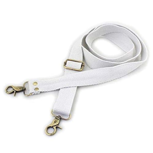 Wento 1pcs 31''-57'' Webbing Shoulder Cross Bag Strap (Black) WTD34 — White(bronze Trigger Snap)