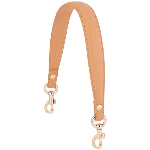 PH PandaHall Women's Coffee Color 1 Inch Wide Golden Clasp Handbag Strap — Brown