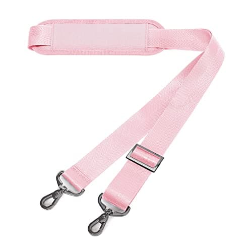 MOSISO 56 Inch Shoulder Strap for Laptop Bag, Black — Rose Quartz