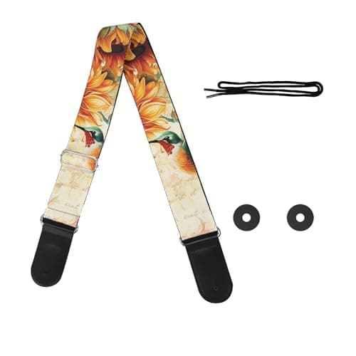 GLENLCWE Adjustable Strap for Acoustic, Electric & Bass Guitars