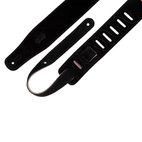 Levy's Simply Suede Series Black Guitar Strap MS26-BLK