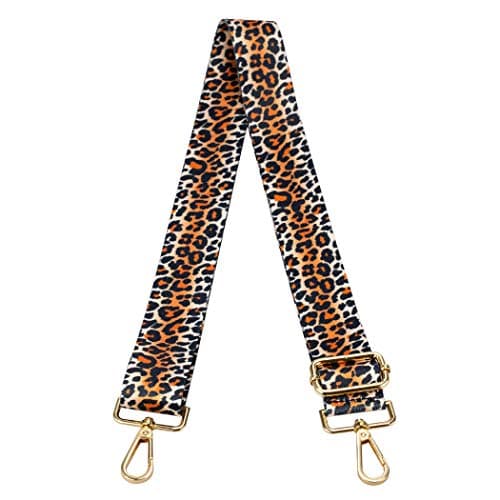 ZANQANO Adjustable Crossbody Strap for Purse and Guitar Multicolor Handbag Straps — Leopard
