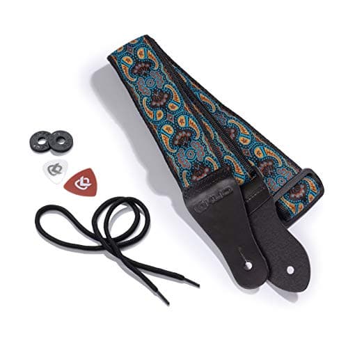 KLIQ Vintage Woven Guitar Strap for Acoustic & Electric Guitars