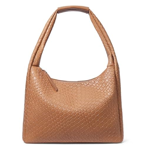 BOSTANTEN Vegan Leather Shoulder Purses for Women — Brown