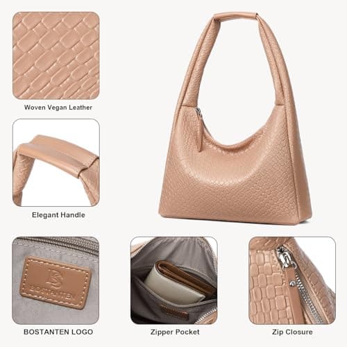 BOSTANTEN Vegan Leather Shoulder Purses for Women