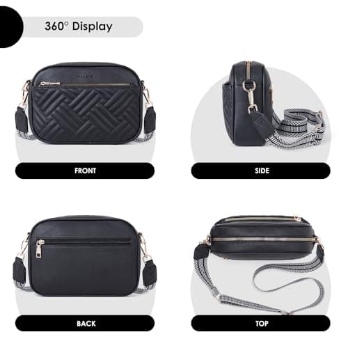 Trendy Quilted Crossbody Bags for Women with Card Slots