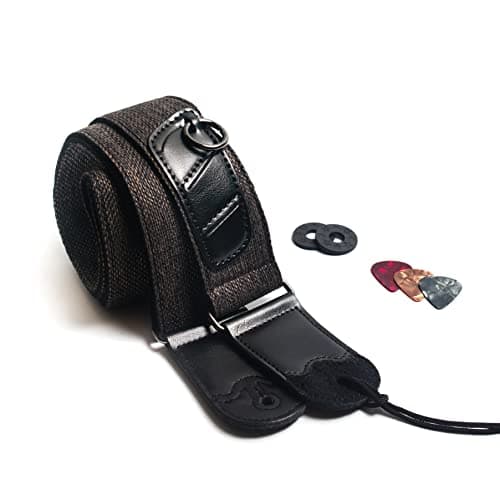 Bass, Electric & Acoustic Guitar Strap with Locks