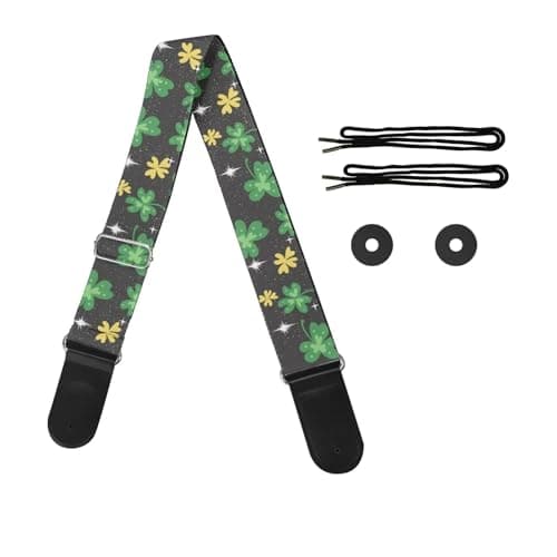 GLENLCWE Adjustable Strap for Acoustic, Electric & Bass Guitars — St. Patrick's Day
