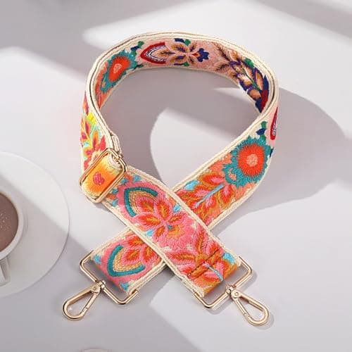 MIRIFRIGE Crochet Flower Purse Strap Shoulder Bag Replacement