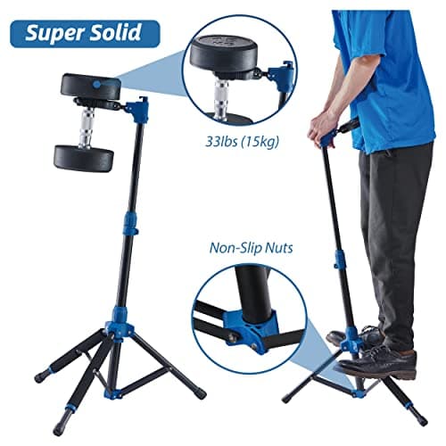 Auto-Lock Folding Guitar Stand for Bass, Acoustic, Electric & Classical Guitar or Ukulele