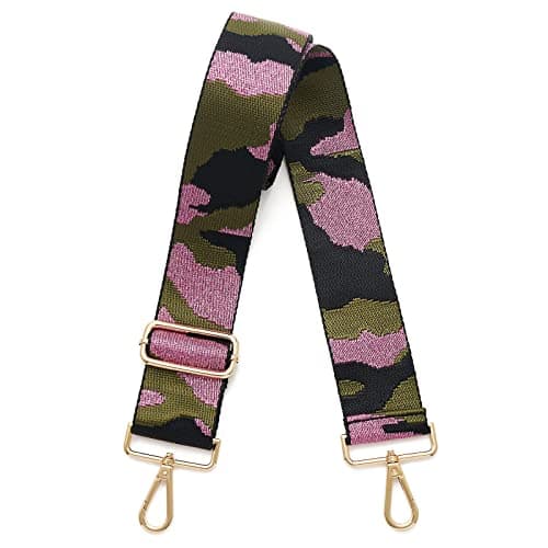 DOAPMLL Adjustable Gold Hardware Canvas Shoulder Strap for Women's Crossbody Purse — Leopard03