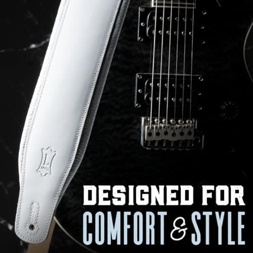 Levy's Leathers 3" Wide Amped Dark Brown Guitar Strap