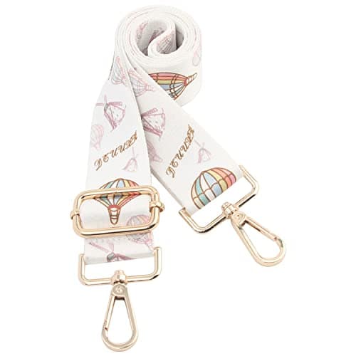Chushui Replacement Crossbody Shoulder Strap for Handbag — White Hot Air Balloon