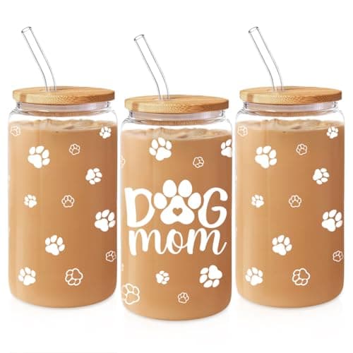 Future Mrs Glass Coffee Cup with Bamboo Lid and Straw - Bridal Shower Gift for Bride-to-be — Dog Mom