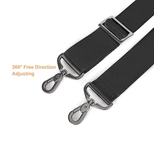 MOSISO 56 Inch Shoulder Strap for Laptop Bag, Black