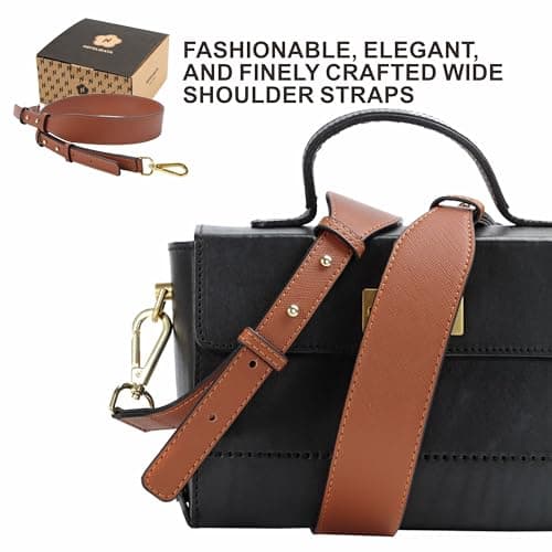 Customizable Leather Crossbody Bag Strap for Handbags and Shoulder Bags