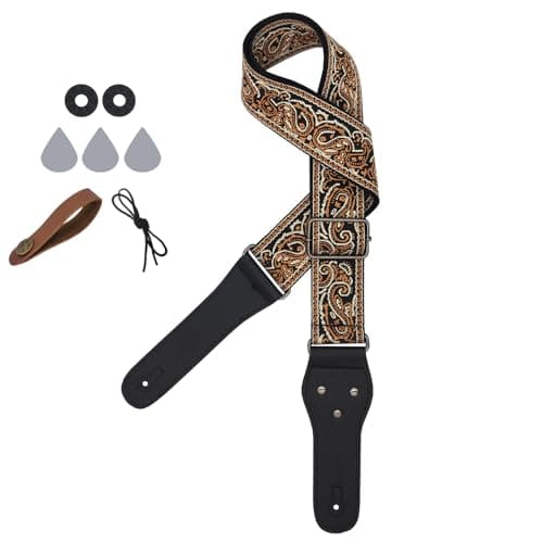 Best Jacquard Embroidery Cotton Guitar Straps for Friends with Picks and Locks
| Perfect Jacquard Embroidery Cotton Guitar Straps for Friends with Picks, Locks and Button
| Best Gift Jacquard Embroidery Cotton Guitar Straps with Picks, Locks and But