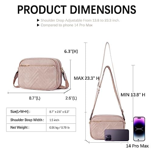 BOSTANTEN Quilted Crossbody Bags for Women