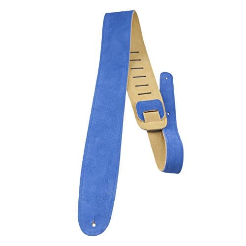 Perri's Leather Soft Suede Adjustable Guitar Straps — Blue