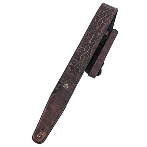 Walker & Williams LIP-05 Metallic Copper Leather Guitar Strap