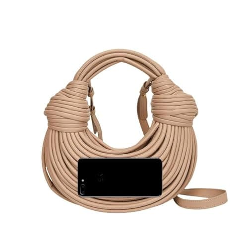 Pearlzone Hand-Woven Women's Top Handle Satchel Crossbody Bag