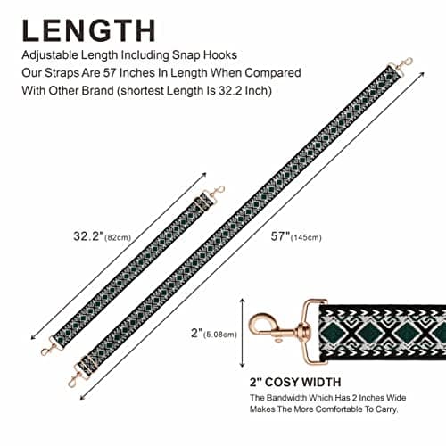 Wide Shoulder Strap, Adjustable Replacement for Unisex Handbag and Bags