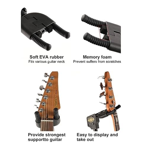 GHOSTFIRE AutoGrip Foldable Guitar Stand for Electric Bass and Acoustic