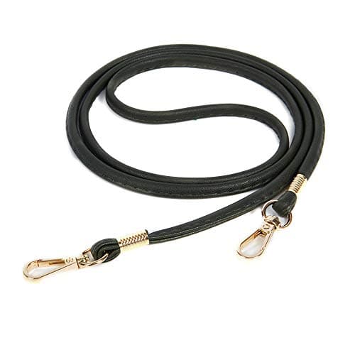 Xiahw Thin Soft PU Leather Crossbody Chain Strap for Small Bags, Purses, Wallets, Clutch, Phone Cases (Black-Silver) — Army Green - Gold