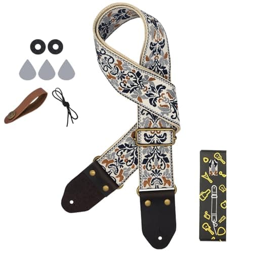 Best Jacquard Embroidery Cotton Guitar Straps for Friends with Picks and Locks
| Perfect Jacquard Embroidery Cotton Guitar Straps for Friends with Picks, Locks and Button
| Best Gift Jacquard Embroidery Cotton Guitar Straps with Picks, Locks and But 