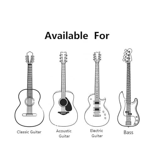 Classic Jacquard Cotton Guitar Strap with Metal Buckle for Bass, Electric, and Acoustic Guitars