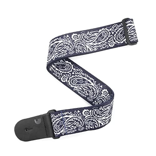 D'Addario Paisley Blue 2" Woven Strap for Electric, Acoustic, Bass