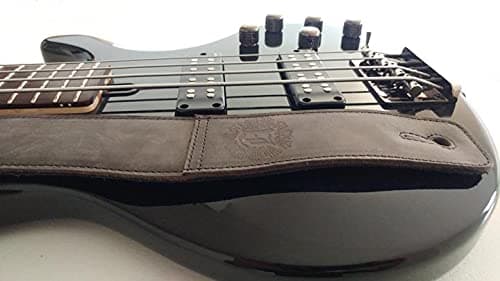 Full Grain Leather Guitar Strap 2 For Electric, Acoustic, and Bass Guitars (Whiskey Brown)