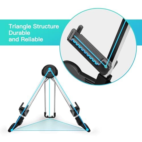 Portable Floor Guitar Stand for Electric and Acoustic Guitars, Bass, Banjo, and Cello