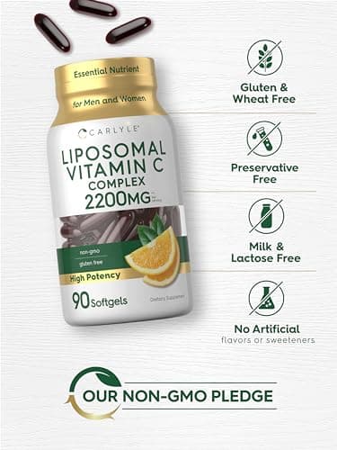 Carlyle Liposomal Vitamin C 2200mg Softgels