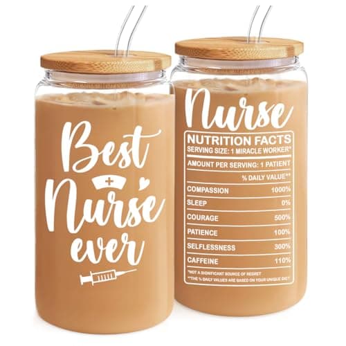 Future Mrs Glass Coffee Cup with Bamboo Lid and Straw - Bridal Shower Gift for Bride-to-be — Nurse