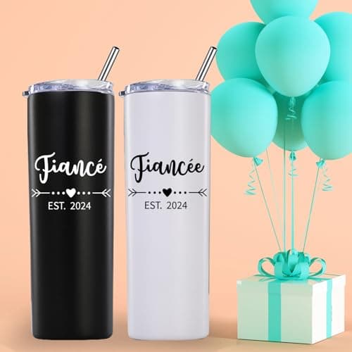 Engagement Gifts for Couples Skinny Tumbler