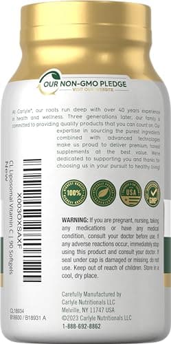 Carlyle Liposomal Vitamin C 2200mg Softgels