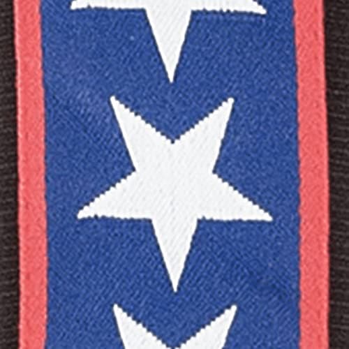 D'Addario Stars & Stripes Leather Guitar Strap — Stars & Stripes