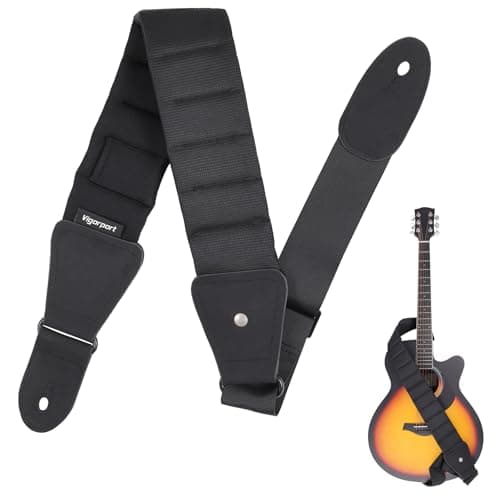 Vigorport Thick Padded Guitar Strap with Hidden Pick Holder