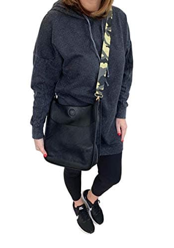 Vegan Leather Crossbody Bag with Adjustable Strap