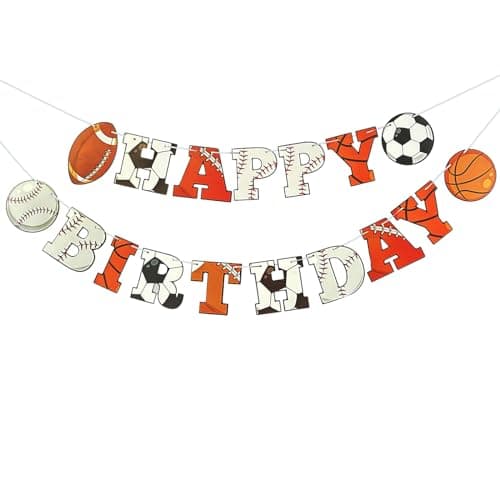 Camping Theme Birthday Party Decorations Kit Banner Topper — White1