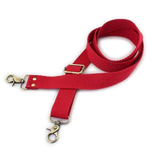 Wento 1pcs 31''-57'' Webbing Shoulder Cross Bag Strap (Black) WTD34 — Red(bronze Trigger Snap)
