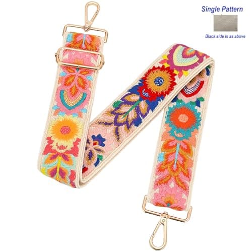 MIRIFRIGE Crochet Flower Purse Strap Shoulder Bag Replacement