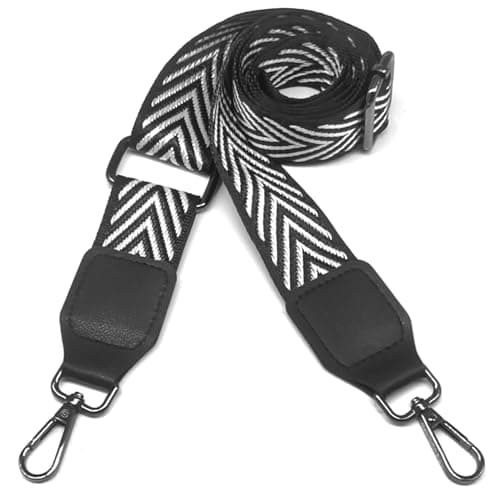 Women's Handbag Shoulder Strap - Wide 3.8cm Crossbody Bag Replacement — Zinc-black Hardware