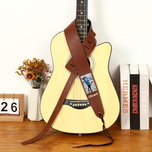 OXYEFEI Custom Engraved 2.5" Wide Adjustable Bass Guitar Strap Gifts