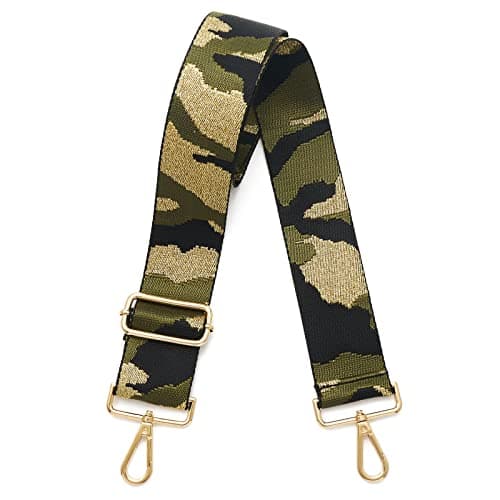 DOAPMLL Adjustable Gold Hardware Canvas Shoulder Strap for Women's Crossbody Purse — Leopard04